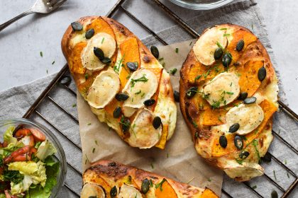 Pizzafladen mit Kürbis