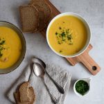 Kartoffelsuppe von oben